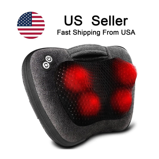 Back and Neck Massager with Heat - Massage Pillow