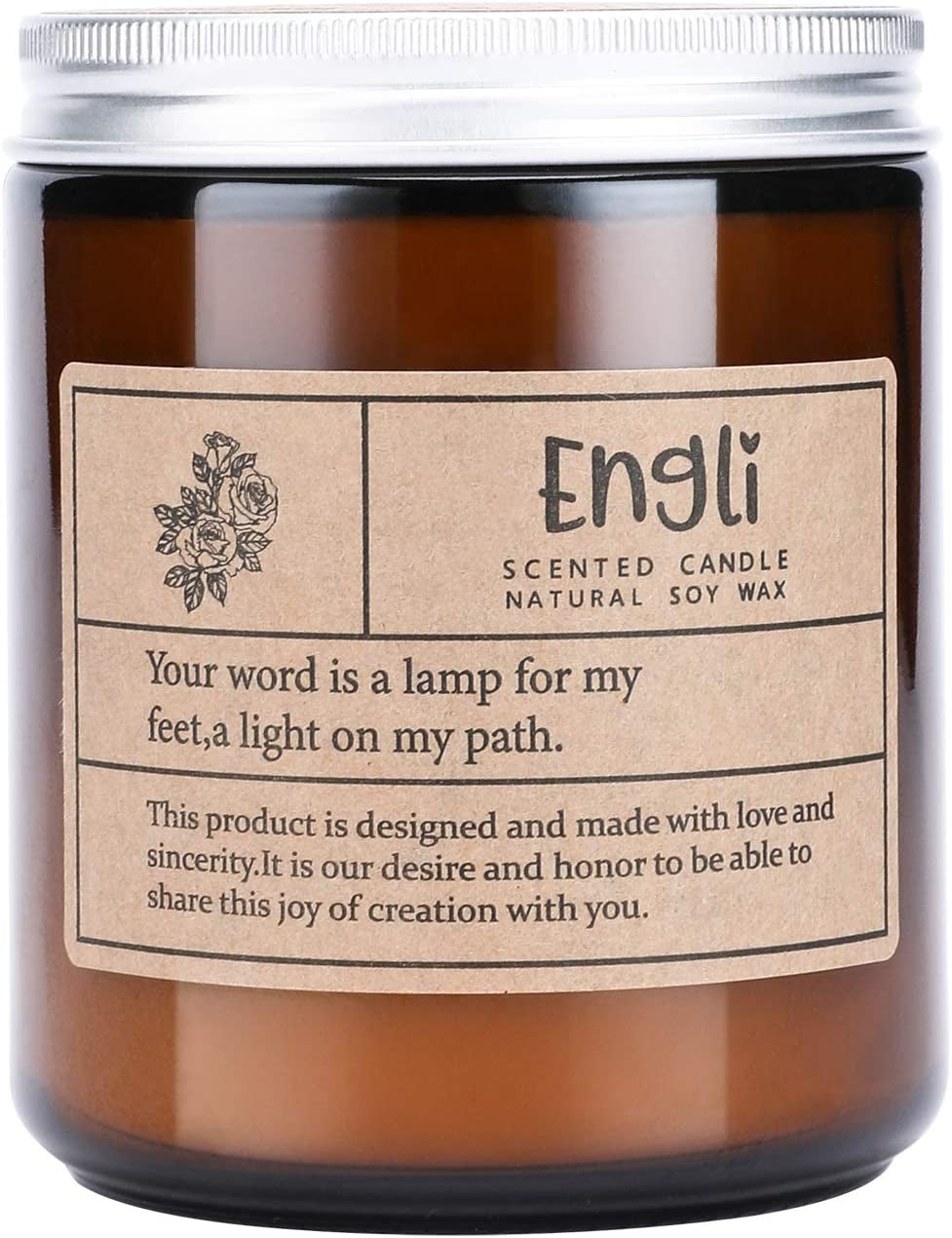 Scented Candles - Lavender & Eucalyptus Aromatherapy, 40-Hour Soy Candle