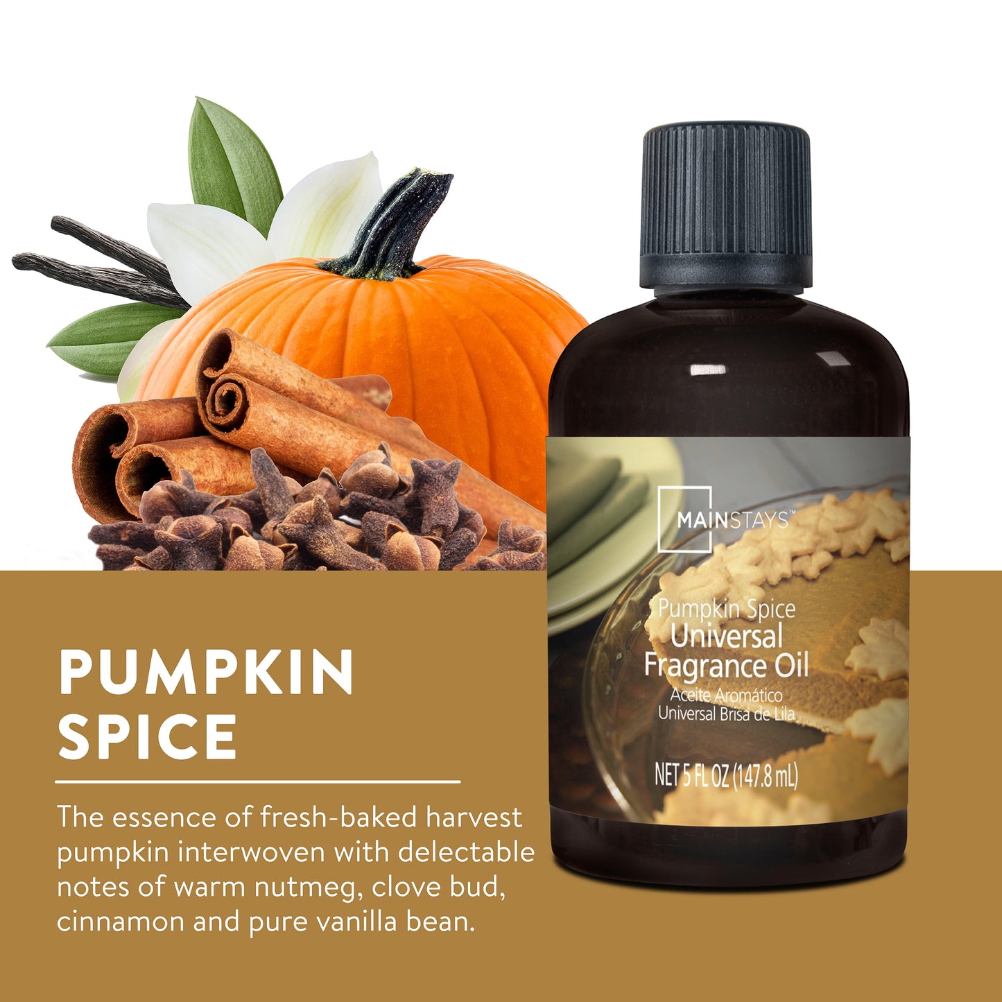 Universal Fragrance Oil - Pumpkin Spice, 5 Fl Oz