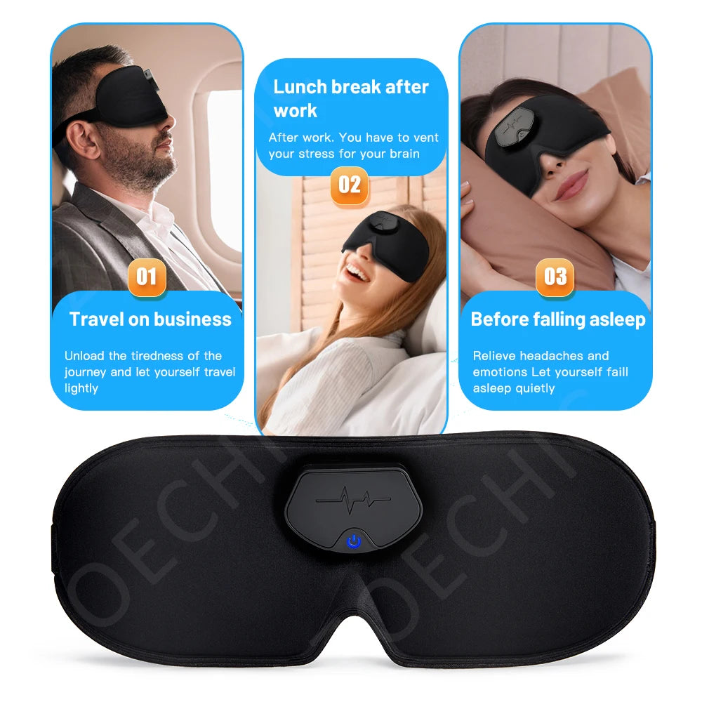 Smart EMS Head Massager – Electric Pulse Sleep Mask for Migraine Relief and Better Sleep