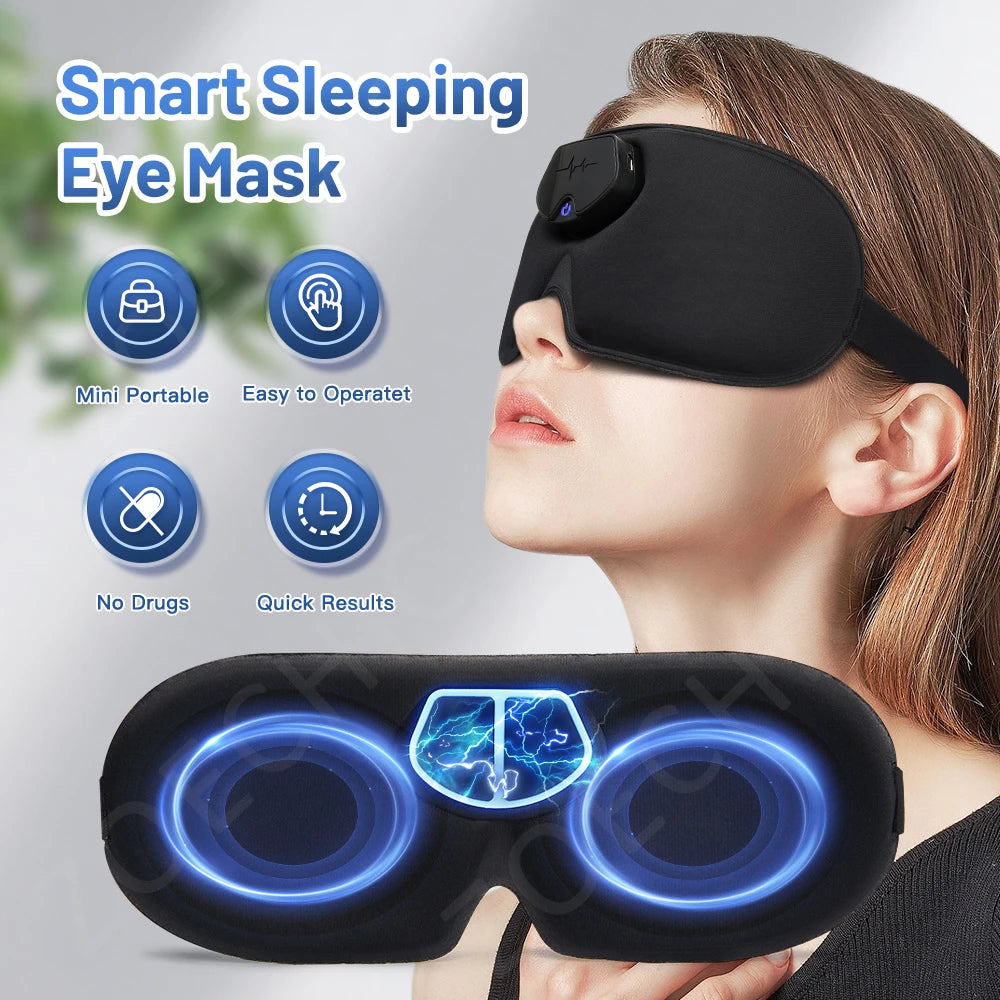 Smart EMS Head Massager – Electric Pulse Sleep Mask for Migraine Relief and Better Sleep