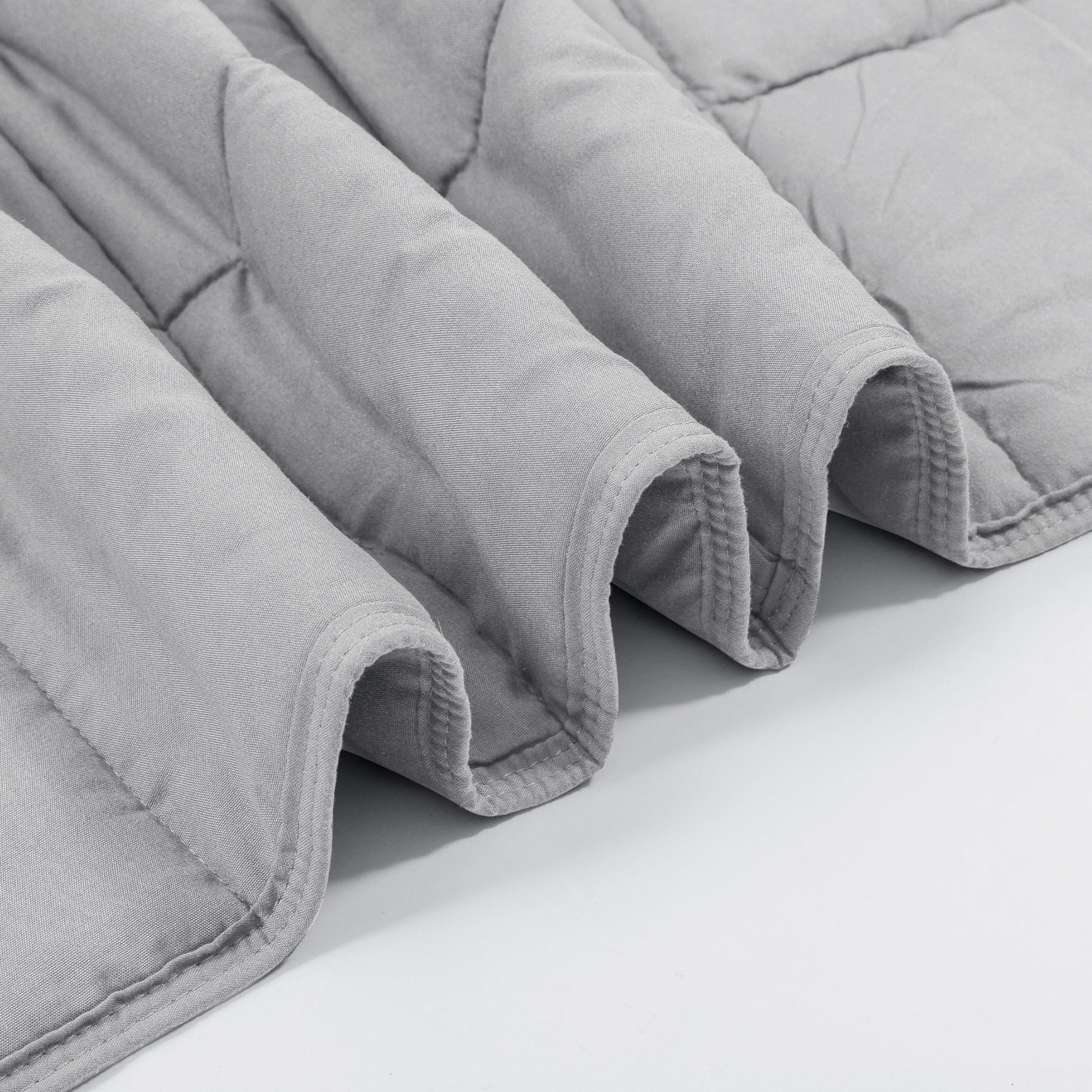 Weighted Blanket for Adults - Queen Size (60"x80", 15 lbs, Light Grey)